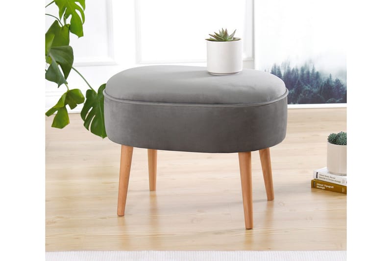 Bowie Sittpuff 63 cm - Grå - Möbler - Stolar & fåtöljer - Pall & puff - Sittpuff
