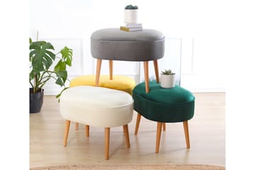Bowie Sittpuff 63 cm - Gul - Möbler - Stolar & fåtöljer - Pall & puff - Sittpuff