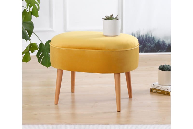 Bowie Sittpuff 63 cm - Gul - Möbler - Stolar & fåtöljer - Pall & puff - Sittpuff