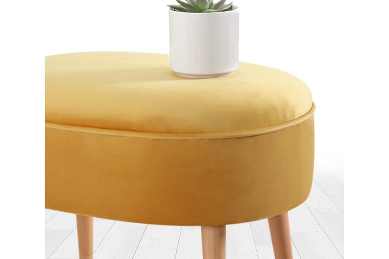 Bowie Sittpuff 63 cm - Gul - Möbler - Stolar & fåtöljer - Pall & puff - Sittpuff