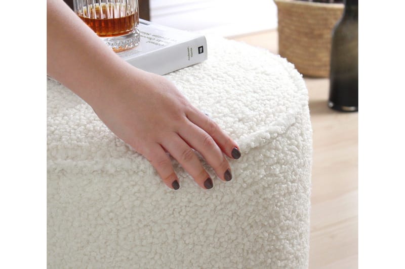 Braintree Sittpuff 42 cm - Vit - Möbler - Stolar & fåtöljer - Pall & puff - Sittpuff