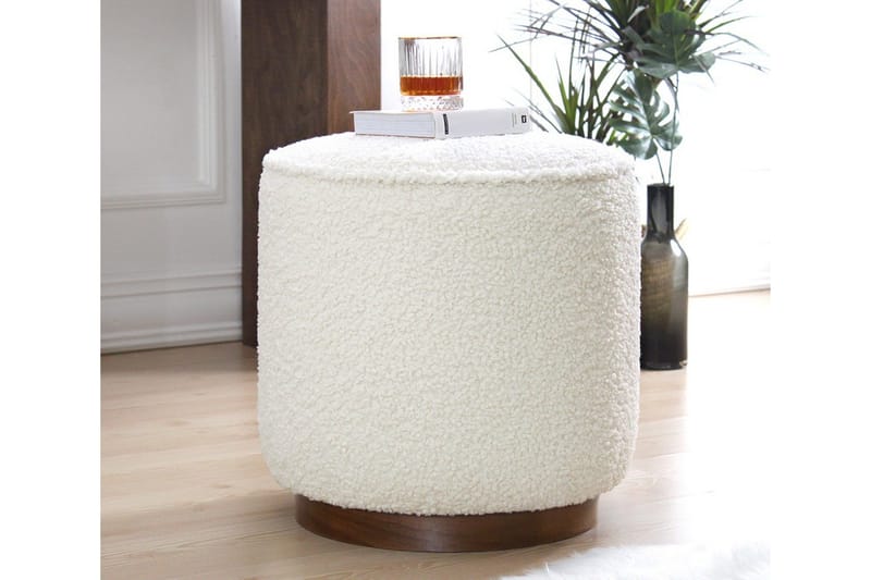 Braintree Sittpuff 42 cm - Vit - Möbler - Stolar & fåtöljer - Pall & puff - Sittpuff
