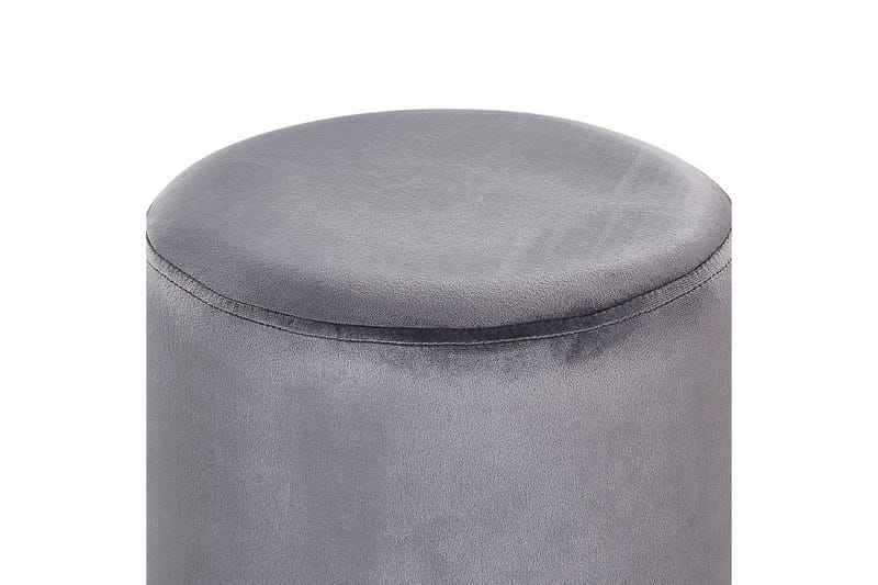 Sittpuff Brigitte Grå/Silver - Grå/Silver - Möbler - Stolar & fåtöljer - Pall & puff - Sittpuff