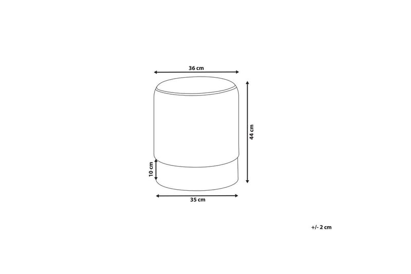 Sittpuff Brigitte Rosa/Silver - Rosa/Silver - Möbler - Stolar & fåtöljer - Pall & puff - Sittpuff