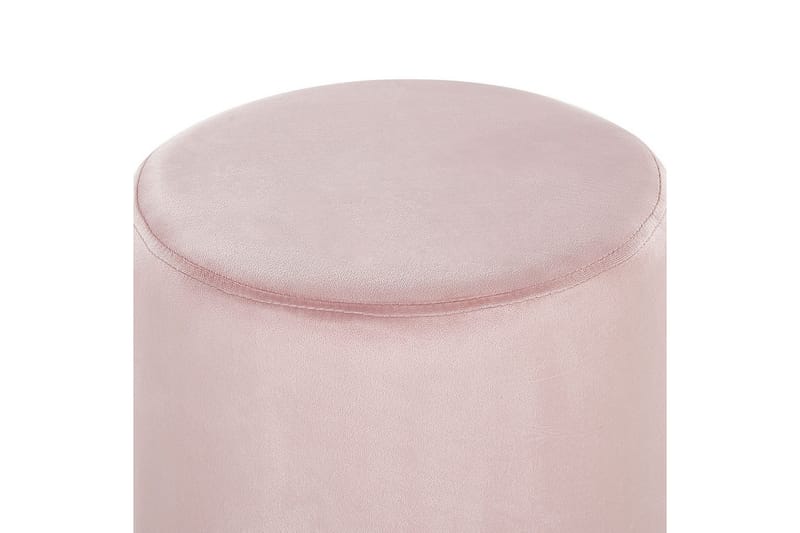 Sittpuff Brigitte Rosa/Silver - Rosa/Silver - Möbler - Stolar & fåtöljer - Pall & puff - Sittpuff