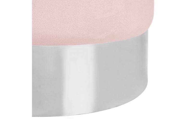 Sittpuff Brigitte Rosa/Silver - Rosa/Silver - Möbler - Stolar & fåtöljer - Pall & puff - Sittpuff