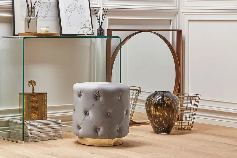 Brynhenllan Sittpuff - Grå - Möbler - Stolar & fåtöljer - Pall & puff - Sittpuff