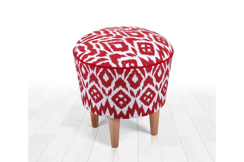 Charlottetown Sittpuff 42 cm - Röd - Möbler - Stolar & fåtöljer - Pall & puff - Sittpuff