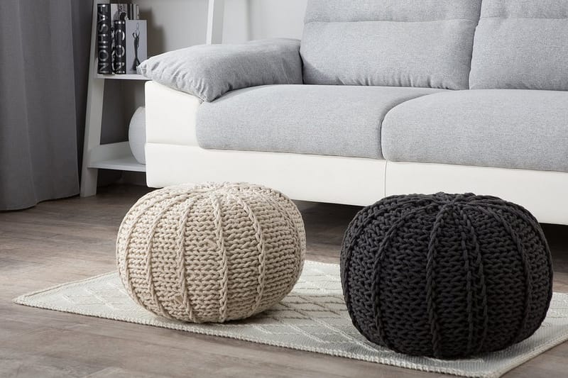 Conrad Ii Sittpuff 50 cm - Grå - Möbler - Stolar & fåtöljer - Pall & puff - Sittpuff