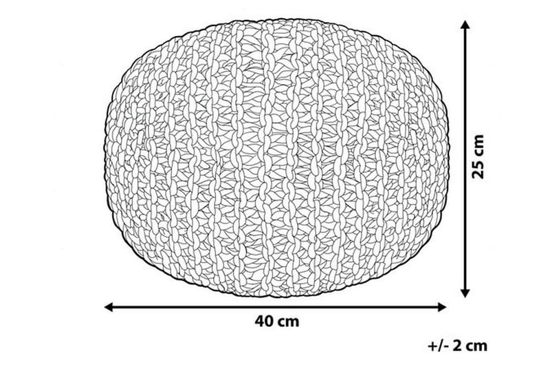 Conrad Sittpuff 40 cm - Grå - Möbler - Stolar & fåtöljer - Pall & puff - Sittpuff