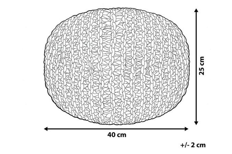 Conrad Sittpuff 40 cm - Grå - Möbler - Stolar & fåtöljer - Pall & puff - Sittpuff