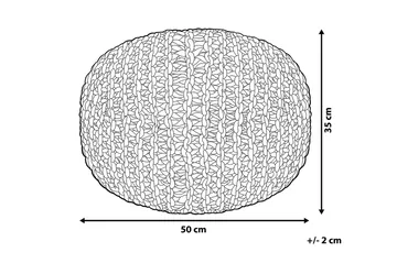 Conrad Sittpuff 50 cm - Grå - Möbler - Stolar & fåtöljer - Pall & puff - Sittpuff