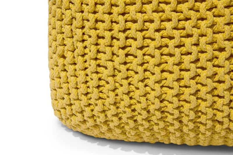 Conrad Sittpuff 50 cm - Gul - Möbler - Stolar & fåtöljer - Pall & puff - Sittpuff