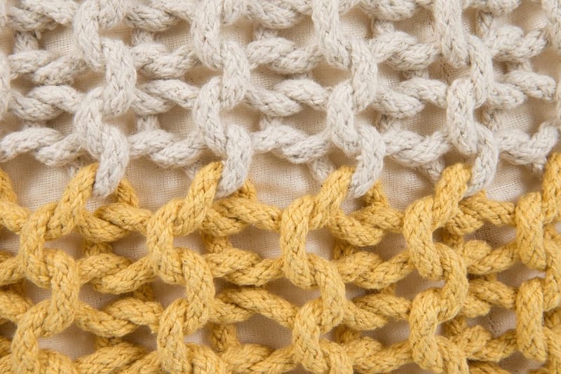 Conrad Sittpuff 50 cm - Gul - Möbler - Stolar & fåtöljer - Pall & puff - Sittpuff