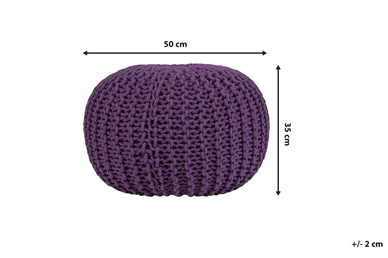 Conrad Sittpuff 50 cm - Lila - Möbler - Stolar & fåtöljer - Pall & puff - Sittpuff