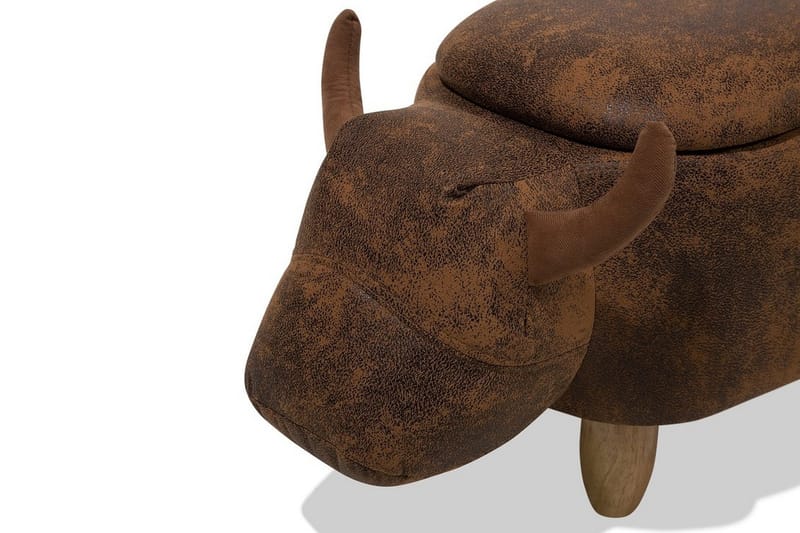 Cow Sittpuff 60 cm - Brun - Möbler - Stolar & fåtöljer - Pall & puff - Sittpuff - Sittpuff med förvaring