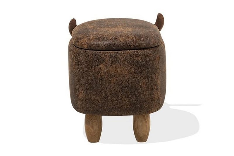 Cow Sittpuff 60 cm - Brun - Möbler - Stolar & fåtöljer - Pall & puff - Sittpuff - Sittpuff med förvaring