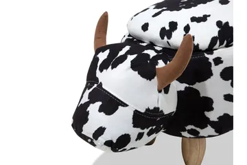 Cow Sittpuff 60 cm - Svart - Möbler - Stolar & fåtöljer - Pall & puff - Sittpuff