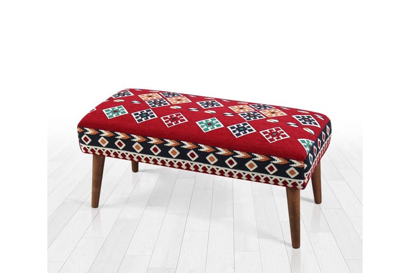 Crossett Sittpuff 91 cm - Röd - Möbler - Stolar & fåtöljer - Pall & puff - Sittpuff