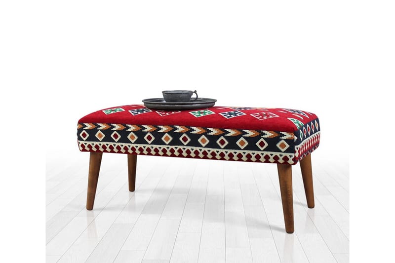 Crossett Sittpuff 91 cm - Röd - Möbler - Stolar & fåtöljer - Pall & puff - Sittpuff