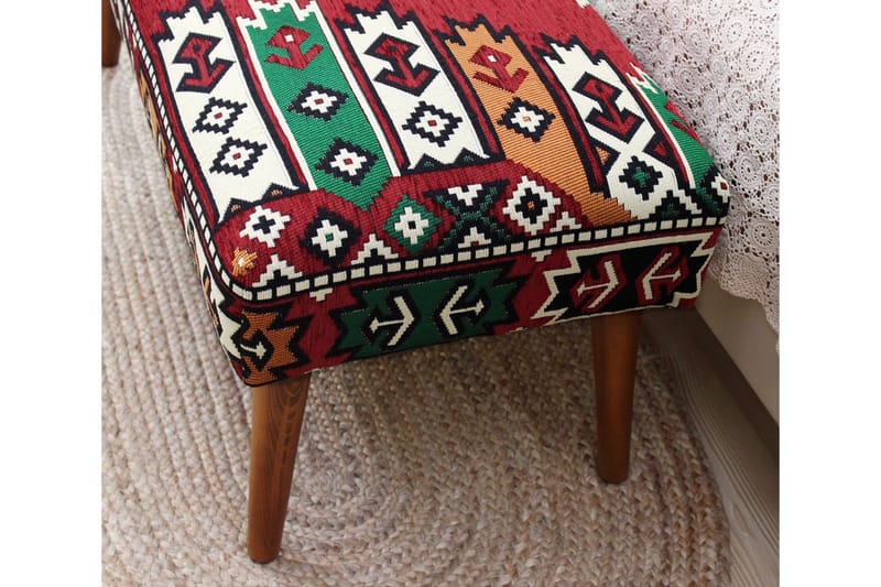 Crossett Sittpuff 91 cm - Röd/Grön - Möbler - Stolar & fåtöljer - Pall & puff - Sittpuff