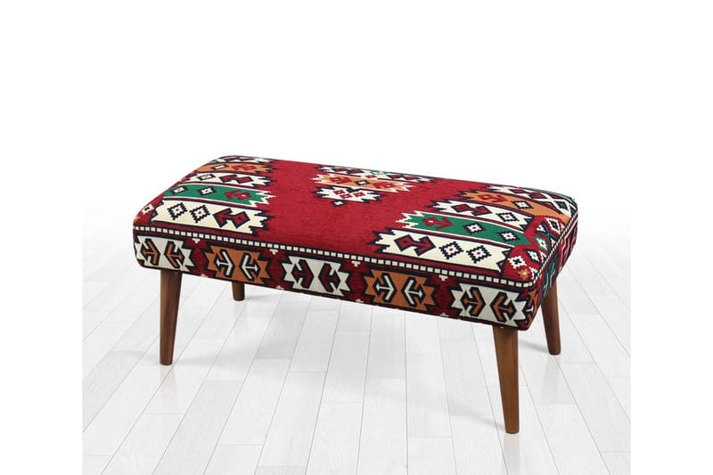 Crossett Sittpuff 91 cm - Röd/Grön - Möbler - Stolar & fåtöljer - Pall & puff - Sittpuff