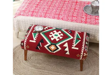 Crossett Sittpuff 91 cm - Röd/Vit - Möbler - Stolar & fåtöljer - Pall & puff - Sittpuff