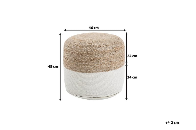 Dalama Sittpuff 46 cm - Beige - Sittpuff