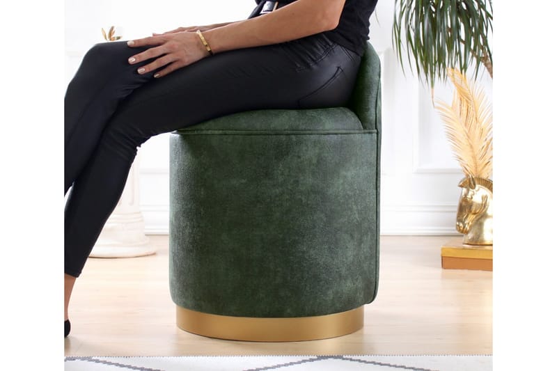 Dango Sittpuff 45 cm - Grön - Möbler - Stolar & fåtöljer - Pall & puff - Sittpuff