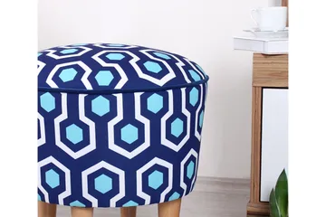 Debesis Sittpuff 42 cm - Blå - Möbler - Stolar & fåtöljer - Pall & puff - Sittpuff