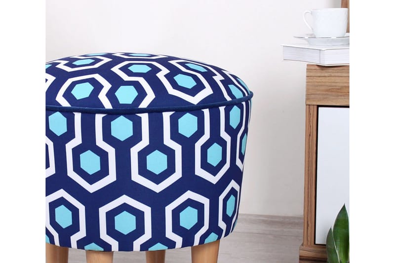 Debesis Sittpuff 42 cm - Blå - Möbler - Stolar & fåtöljer - Pall & puff - Sittpuff