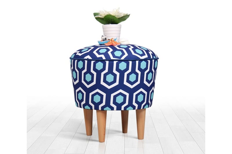 Debesis Sittpuff 42 cm - Blå - Möbler - Stolar & fåtöljer - Pall & puff - Sittpuff