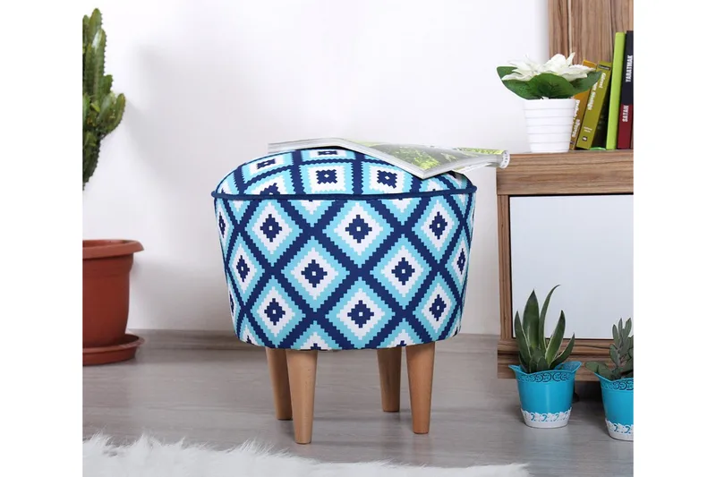 Debesis Sittpuff 42 cm - Ljusblå - Möbler - Stolar & fåtöljer - Pall & puff - Sittpuff