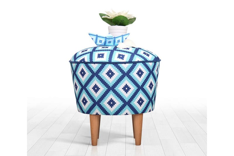 Debesis Sittpuff 42 cm - Ljusblå - Möbler - Stolar & fåtöljer - Pall & puff - Sittpuff