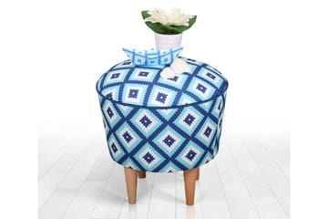 Debesis Sittpuff 42 cm - Ljusblå - Möbler - Stolar & fåtöljer - Pall & puff - Sittpuff