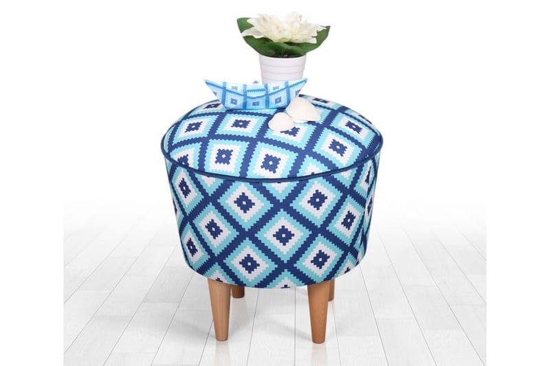 Debesis Sittpuff 42 cm - Ljusblå - Möbler - Stolar & fåtöljer - Pall & puff - Sittpuff