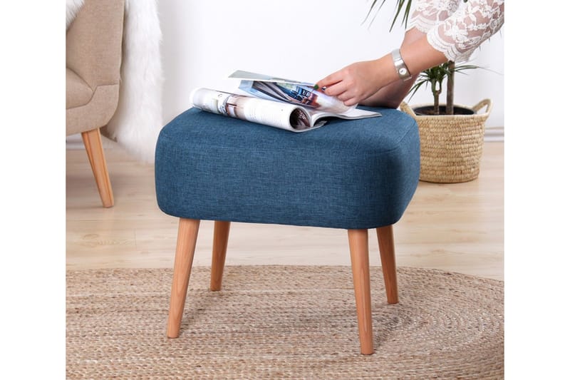 Demopolis Sittpuff 50 cm - Blå - Möbler - Stolar & fåtöljer - Pall & puff - Sittpuff