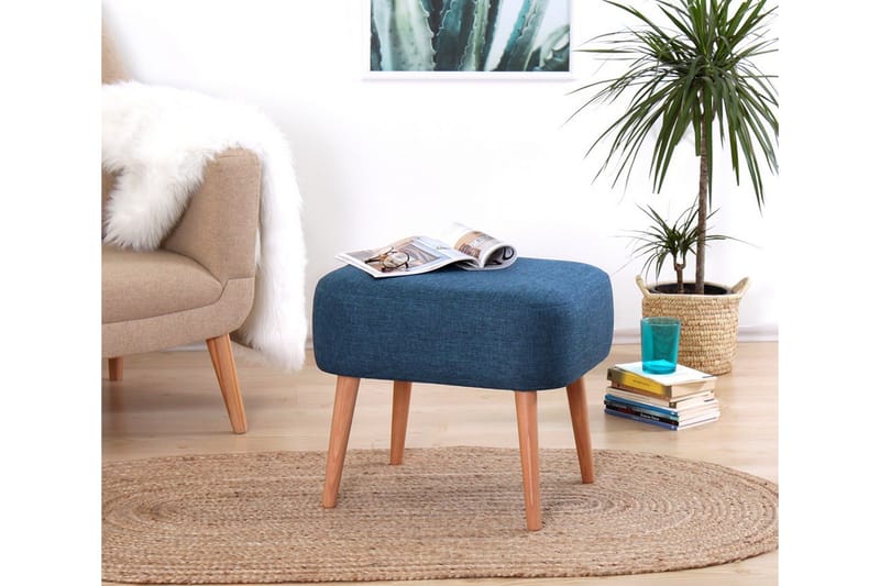 Demopolis Sittpuff 50 cm - Blå - Möbler - Stolar & fåtöljer - Pall & puff - Sittpuff