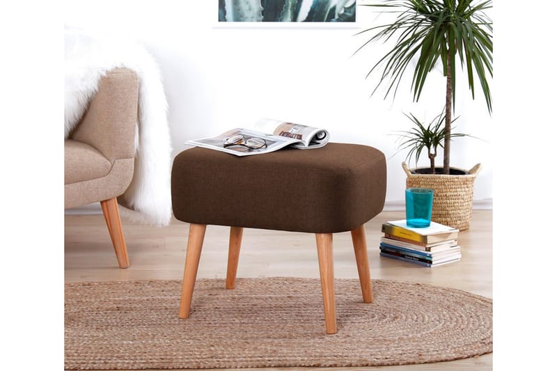 Demopolis Sittpuff 50 cm - Brun - Möbler - Stolar & fåtöljer - Pall & puff - Sittpuff