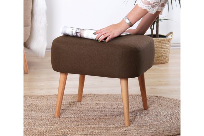 Demopolis Sittpuff 50 cm - Brun - Möbler - Stolar & fåtöljer - Pall & puff - Sittpuff