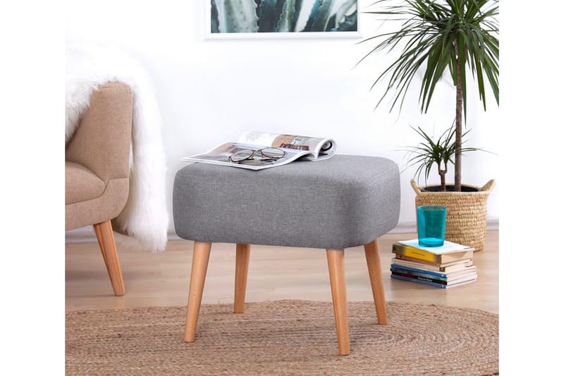 Demopolis Sittpuff 50 cm - Grå - Möbler - Stolar & fåtöljer - Pall & puff - Sittpuff