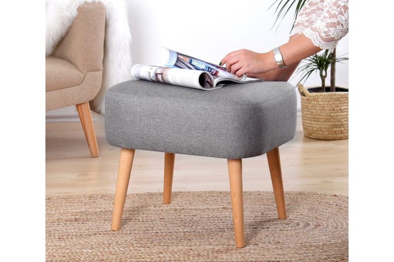 Demopolis Sittpuff 50 cm - Grå - Möbler - Stolar & fåtöljer - Pall & puff - Sittpuff
