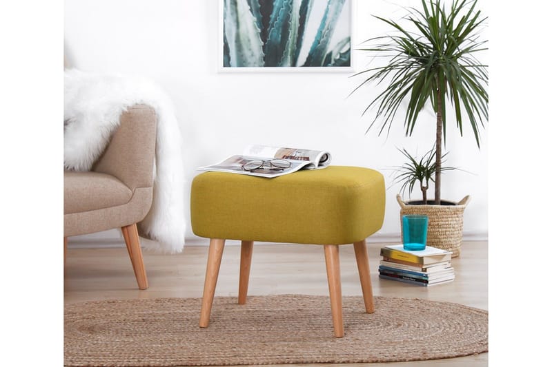 Demopolis Sittpuff 50 cm - Gul - Möbler - Stolar & fåtöljer - Pall & puff - Sittpuff