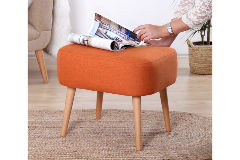 Demopolis Sittpuff 50 cm - Orange - Möbler - Stolar & fåtöljer - Pall & puff - Sittpuff