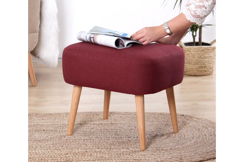 Demopolis Sittpuff 50 cm - Röd - Möbler - Stolar & fåtöljer - Pall & puff - Sittpuff