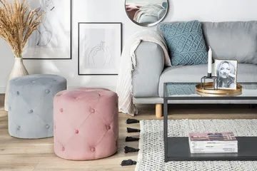 Devose Sittpuff - Rosa - Möbler - Stolar & fåtöljer - Pall & puff - Sittpuff