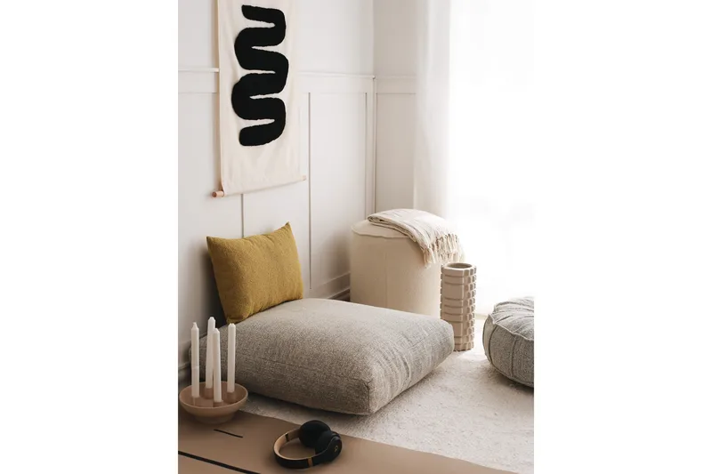 Dokuma Sittpuff 70 cm - Ljusgrå - Möbler - Stolar & fåtöljer - Pall & puff - Sittpuff