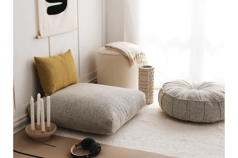 Dokuma Sittpuff 70 cm - Ljusgrå - Möbler - Stolar & fåtöljer - Pall & puff - Sittpuff