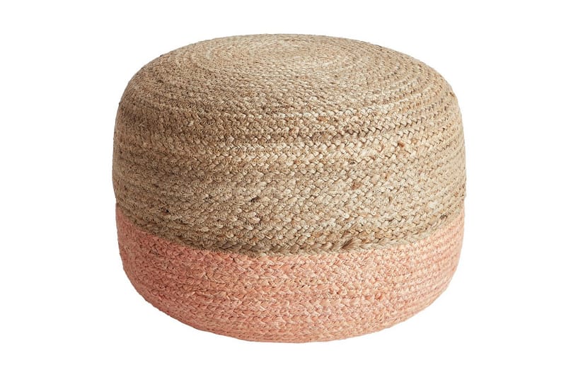 Sittpuff Duki Natur/Beige/Rosa - Natur/Beige/Rosa - Möbler - Stolar & fåtöljer - Pall & puff - Sittpuff