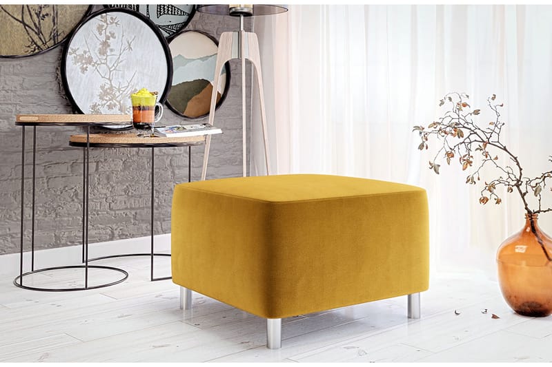 Eifion Sittpuff Gul - Möbler - Stolar & fåtöljer - Pall & puff - Sittpuff